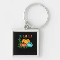 It’s Fall Y’all Pumpkins Retro Graphic Keychain