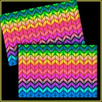 [Fun with Stripes] Pattern #7a Rainbow Decoupage Tissue Paper