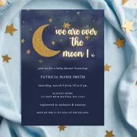 Over the Moon Gender Neutral Baby Shower Invitation