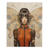Fantasy Scifi Insect Woman Butterfly Wings Jigsaw Puzzle