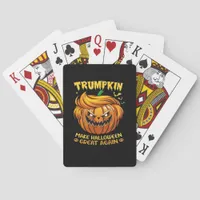 Trumpkin Halloween - Make Halloween Great Again Cl Poker Cards