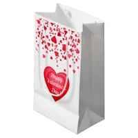 Valentine's Day Red Confetti Hearts Gift Bags