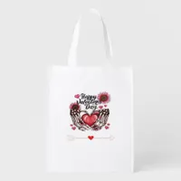 Skeleton Hands Valentines Day Classic Style Grocery Bag