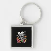 Tis The Season To Be Spooky Dancing Skeleton Hallo Keychain