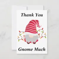 Christmas Gnome Thank You Card