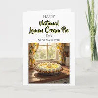 Happy National Lemon Cream Pie | Nov 29th Card