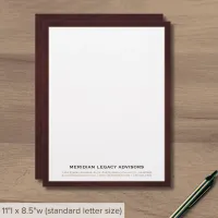 Classic Burgundy and Gold Business Letterhead