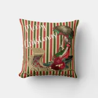 Alice Merry Christmas Throw Pillow