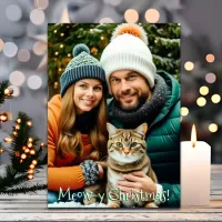 Meow-y Christmas | Personalized Photo Holiday