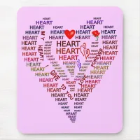 Words of Heart Mouse Pad