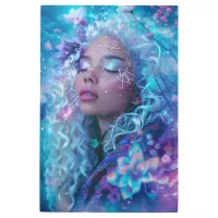 *~* Magical Curly White  Hair Woman Spiritual SC4 Metal Print