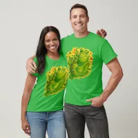 Cute Green Frog Artwork Painting Unisex T-Shirt