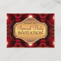 Inner Light Fractal Art Mini Invitations