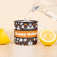 Halloween Ghost and Pumpkin Coffee Mug