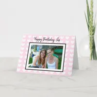 Happy Birthday Sis, Personalized Photo Birthday Card