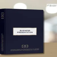 Corporate Presentation Binder Custom Logo