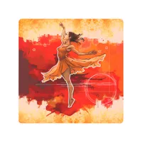 Balletcore Ballerina Metal Print