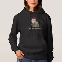 Cute Meowy Christmas Cat Hoodie