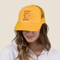 Halloween Costume I'm Just Here for The Boos Trucker Hat