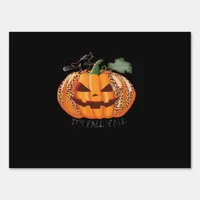 It’s Fall Y’all Leopard Pumpkin Happy Halloween Ne Sign
