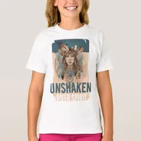 Unshaken River Spirit, Empowerment Boho Art Girls T-Shirt