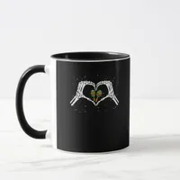 Skeleton Hand Heart Maracas Cinco De Mayo Mexican  Mug