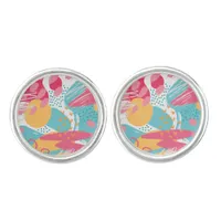 Colorful Abstract Cufflinks