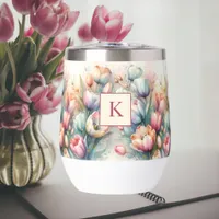 Tulip Monogram  Thermal Wine Tumbler