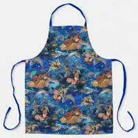 Dolphins Underwater Ocean Coral Reef Apron