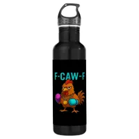 F-Caw-F Chicken Classic Minimal Clean Stainless Steel Water Bottle