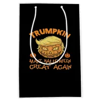 Trumpkin Halloween Pumpkin Medium Gift Bag