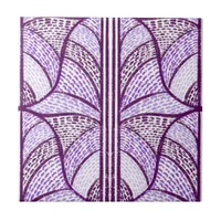Mediterranean Purple Mosaic Pattern  Ceramic Tile