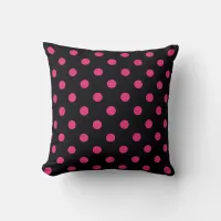 Paris Style Polka Dot small print Throw Pillow