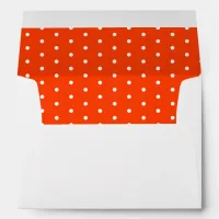 50 & Fabulous Birthday Orange White Return Address Envelope