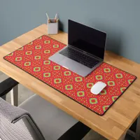 Christmas Holiday Charm Pattern 01 -  Desk Mat