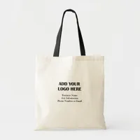 Business Logo Information Customer Appreciation Tote Bag