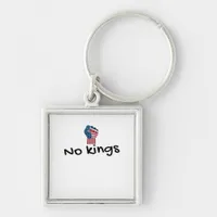 No Kings In America Classic Minimal Clean Keychain