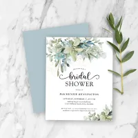 Budget Dusty Blue Eucalyptus Bridal Shower