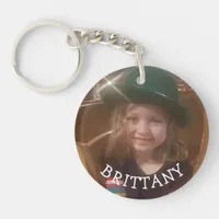 Personalized Photo and Name Keychain