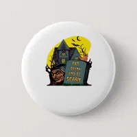 Eat Drink And Be Scary Classic Simple Button