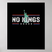 No Kings Day Retro Classic Design Poster