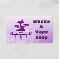 The Underground Business Cards Purple