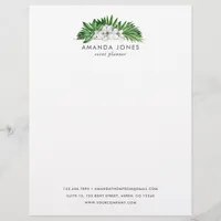 Tropical Greenery Foliage Letterhead