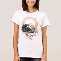 Poised Not Passive Ballet Enso Minimalist Ballet T-Shirt