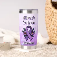 Sjögren's Awareness | Purple Ribbon Insulated Tumbler