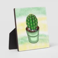 Hand drawn Cactus Succulent   Plaque