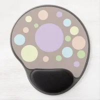 Pastel circles on a silk color background | gel mouse pad