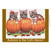 Autumn is the Cat's Meow Card