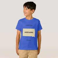 T-shirt - South Dakota Map with City
