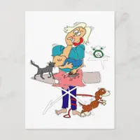Busy Mom Mother's Day, ZSSG Postcard